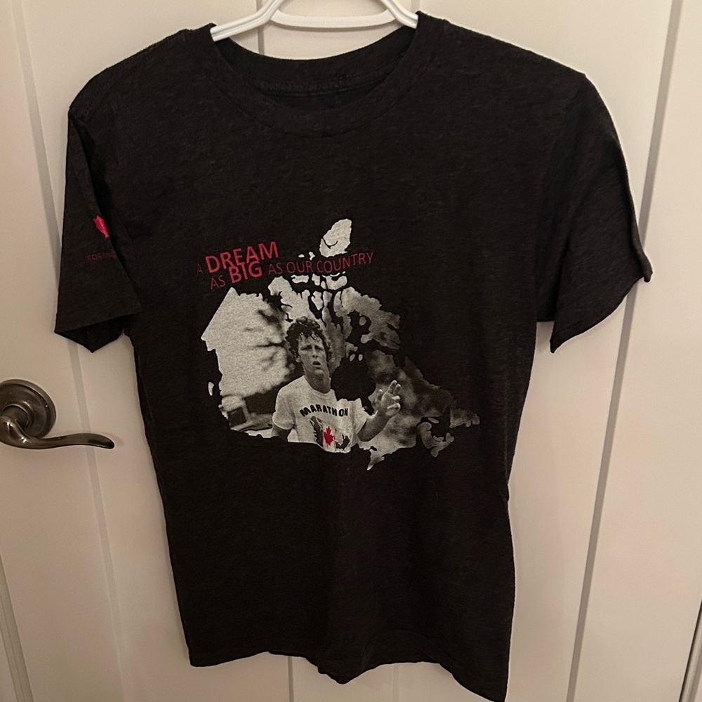 Terry Fox Women's Tee - Dark Gray, size S